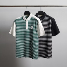 BURBERRY 버버리 B자수 스트라이프 반팔 카라티