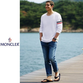 MONCLER 몽클레어 배색 슬라브티 2COLOR