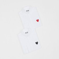 ●3월 판매 13위● COMME DES GARCONS 꼼데가르송 하트 화이트 셔츠