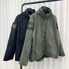 STONE ISLAND 스톤아일랜드 더블 와펜 패치 바람막이