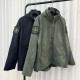 STONE ISLAND 스톤아일랜드 더블 와펜 패치 바람막이