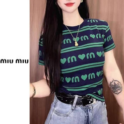 MIUMIU 미우미우 하트 라운드티 3COLOR