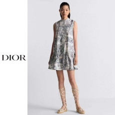 DIOR 디올 애니멀 민소매 원피스