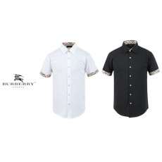 BURBERRY 버버리 카라체크 반팔 셔츠