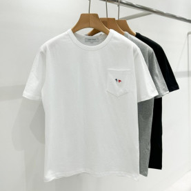 MAISON KITSUNE 메종키츠네 삼색 여우 포켓 반팔