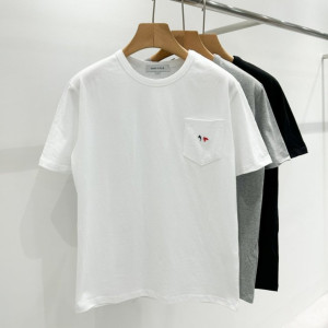 MAISON KITSUNE 메종키츠네 삼색 여우 포켓 반팔