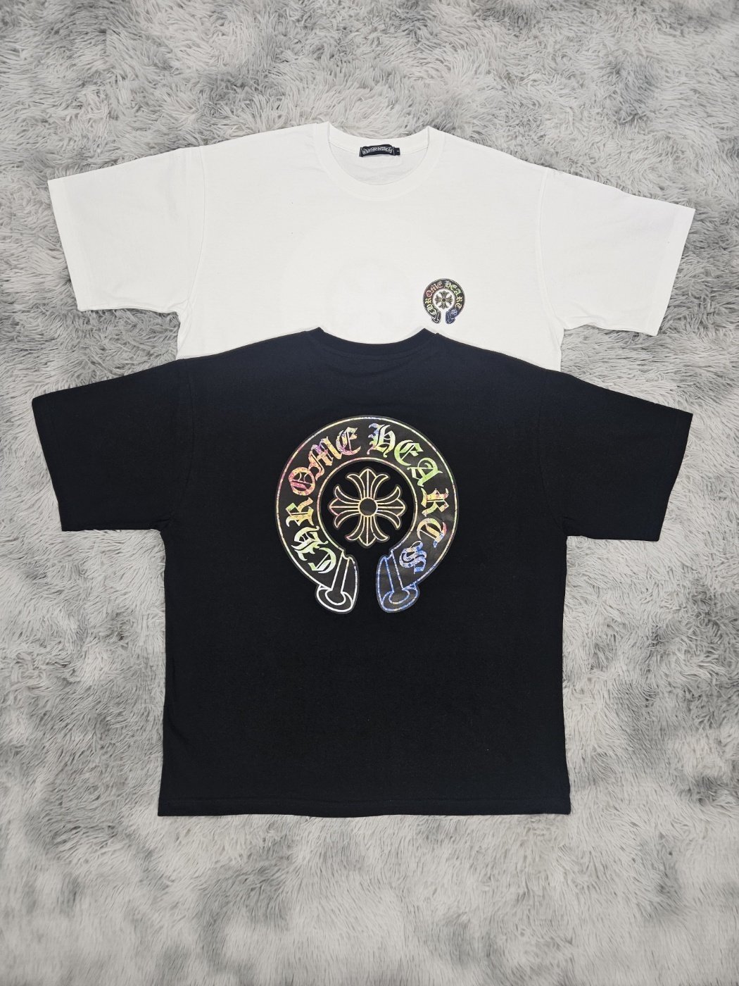 CHROME HEARTS 크롬하츠 그라 라운드 오버핏 반팔