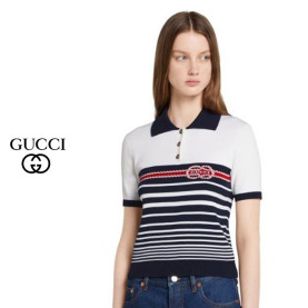 GUCCI 구찌 단가라 링카라 반팔니트 2COLOR