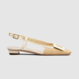 ROGER VIVIER 로저비비에 여성용 구두 벨 비비에 캔버스 힐 0074