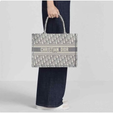 DIOR 디올 오블리크 북토트백 그레이 미디움