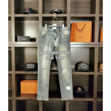 THOM BROWNE 톰브라운 리미티드 라벨 가죽패치 워싱 스크레치 빈티지청