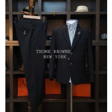THOM BROWNE 톰브라운 블랙 모던 뉴욕 슈트