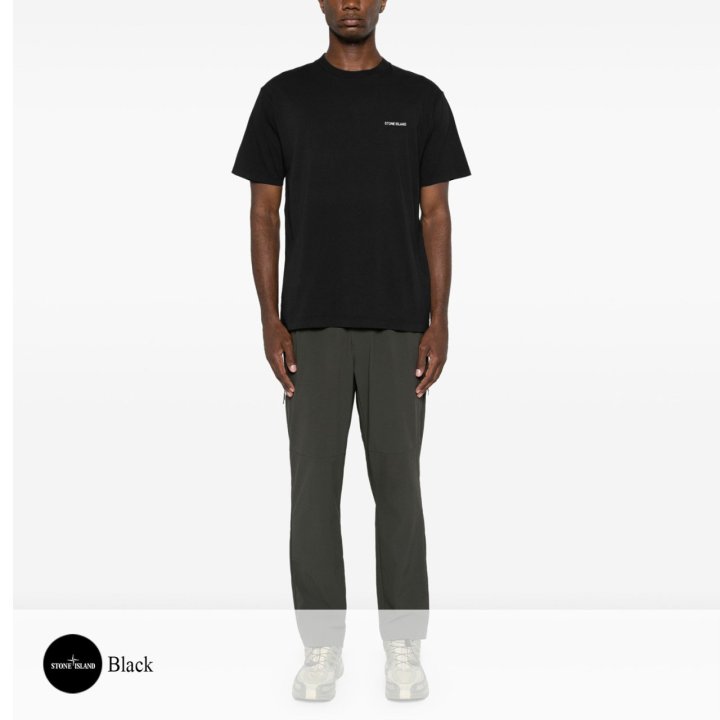 STONE ISLAND 스톤아일랜드 로고 프린팅 티셔츠