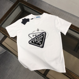 PRADA 프라다 더블 사피아노 로고반팔티 2COLOR