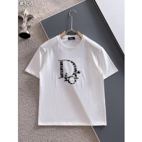DIOR 디올 엠보 로고 반팔 티셔츠