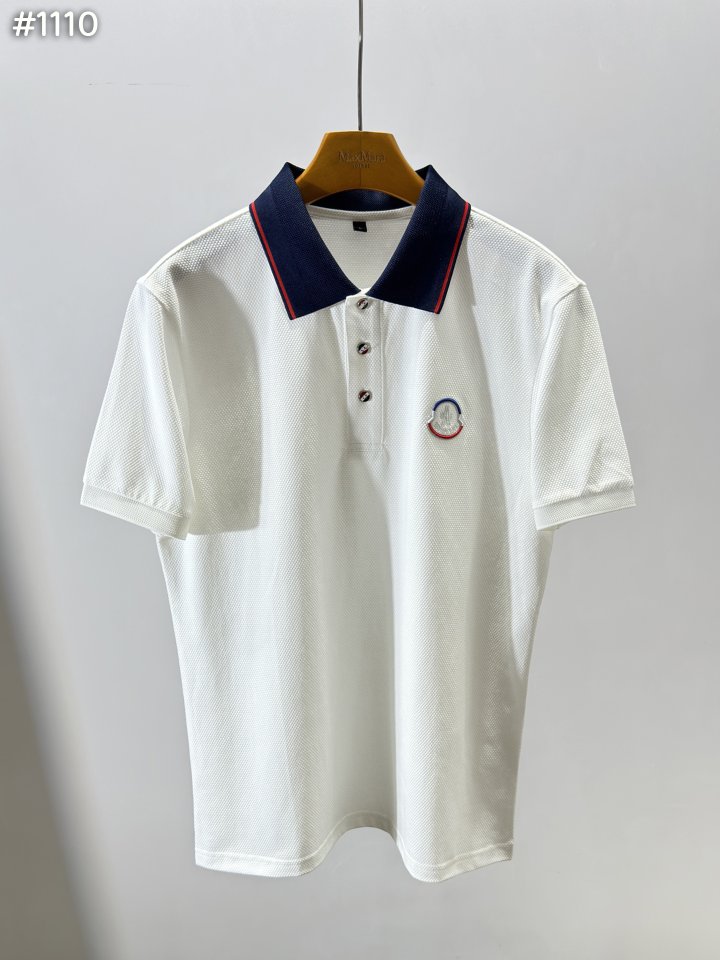MONCLER 몽클레어 로고 코튼 피케 폴로 셔츠
