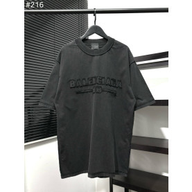 BALENCIAGA 발렌시아가 아플리케 자수 워싱 티셔츠
