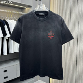 CHROME HEARTS 크롬하츠 트리플 레드 크로스 워싱 티셔츠