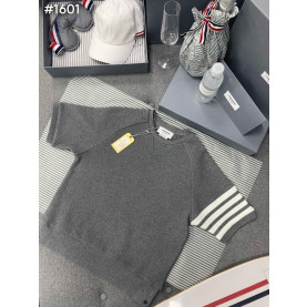 THOM BROWNE 톰브라운 4바 스트라이프 와플 반팔