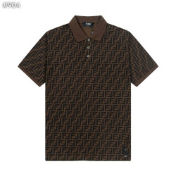 FENDI 펜디 모티프 카라 티셔츠