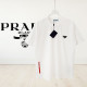 PRADA 프라다 레드폰트 로고 티셔츠