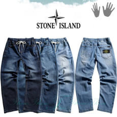 STONE ISLAND 스톤아일랜드 스트링밴드 데님 팬츠
