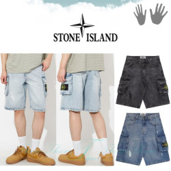 STONE ISLAND 스톤아일랜드 데님 버뮤다 팬츠