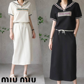 MIUMIU 미우미우 치마 반팔 셋트