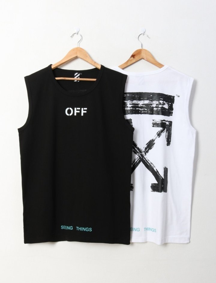OFF-WHITE 오프화이트 슬리브리스