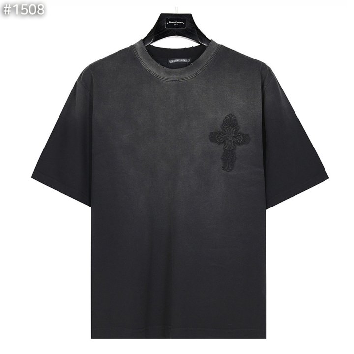 CHROME HEARTS 크롬하츠 데미지 워싱 반팔티셔츠