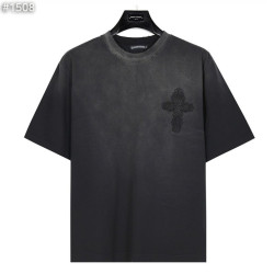 CHROME HEARTS 크롬하츠 데미지 워싱 반팔티셔츠