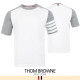 THOM BROWNE 톰브라운 4바 배색 새틀 니트