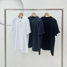 PRADA 프라다 삼각 코튼 반팔