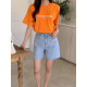 MAISON KITSUNE 메종키츠네 투톤자수 반팔 2COLOR