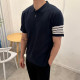 THOM BROWNE 톰브라운 사선완장 카라 반팔니트 2COLOR