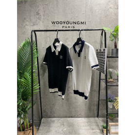 WOOYOUNGMI 우영미 배색 카라 니트