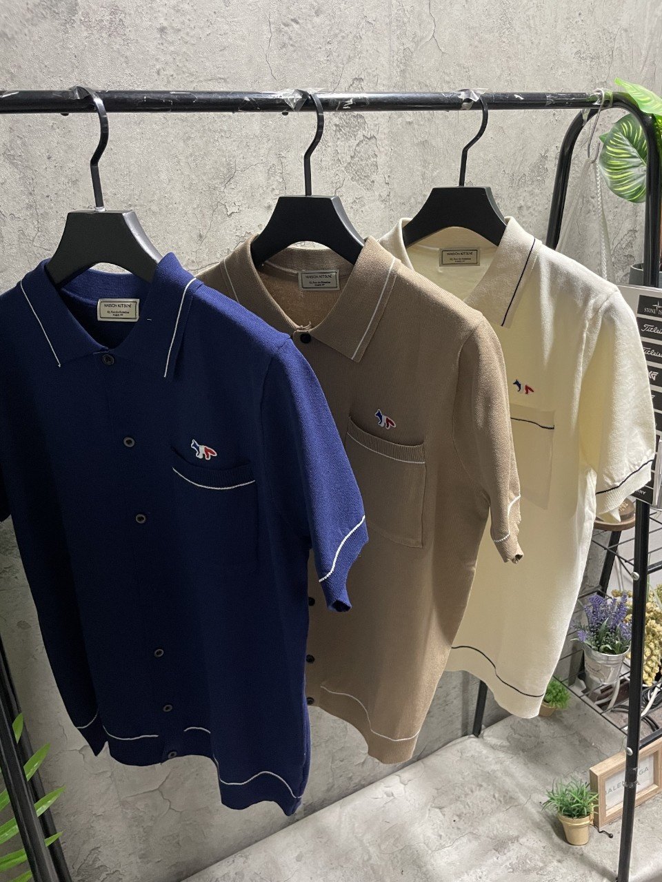 MAISON KITSUNE 메종키츠네 포켓 가디건