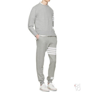 THOM BROWNE 톰브라운 사선완장 시그니처 코튼 맨투맨 & 스웻팬츠 세트 3COLOR