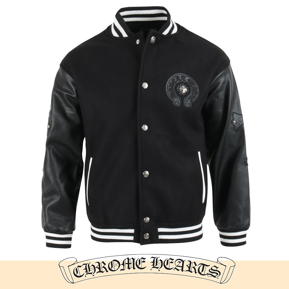 CHROME HEARTS 크롬하츠 말굽 크로스 바시티 자켓