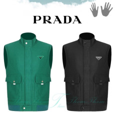 PRADA 프라다 와플 조끼