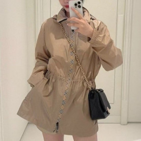 BURBERRY 버버리 체크 후드 지퍼 자켓