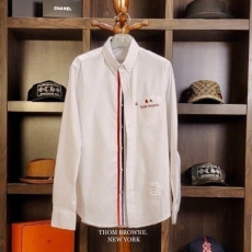 THOM BROWNE 톰브라운 클래식 whale 라인 시그니쳐 포켓 셔츠 2COLOR