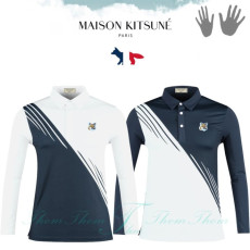 MAISON KITSUNE 메종키츠네 스윙 배색 스판 카라