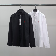 AMI 아미 스몰하트자수 오버 코튼 셔츠