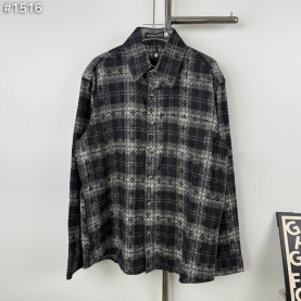 CHROME HEARTS 크롬하츠 크로스 포인트 플란넬 체크 셔츠