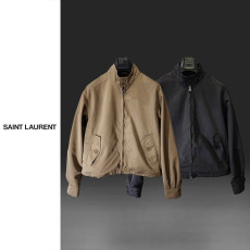 SAINT LAURENT 생로랑 블루종 면자켓