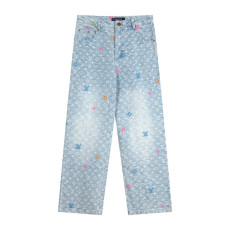 LOUIS VUITTON 루이비통 타일러 더 크리에이터 모노그램 데님 팬츠