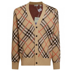 BURBERRY 버버리 체크 양모 가디건