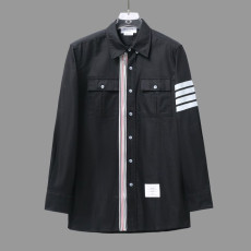 THOM BROWNE 톰브라운 지퍼 사선완장 셔츠