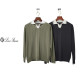 LOROPIANA 로로피아나 배색 카라 라인 니트 2COLOR
